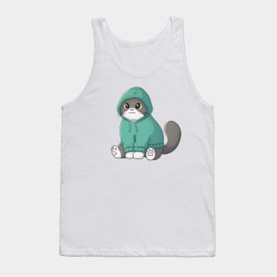 Cute Tuxedo Cat Tank Top